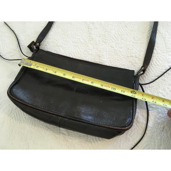 American West Dark Brown Tooled Leather Western Shoulder bag / Purse - Picture 6 of 9